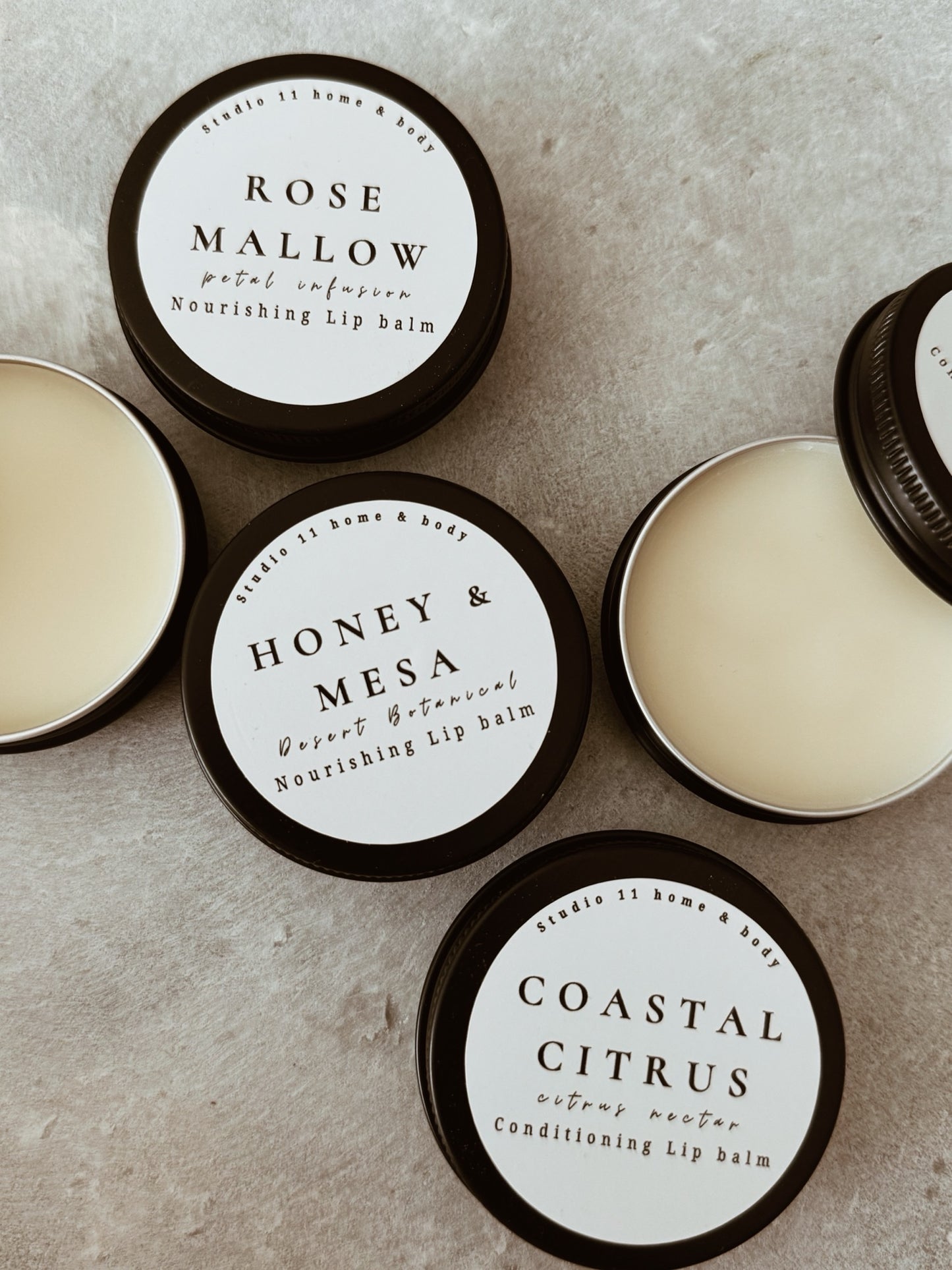Rose Mallow Lip tin – Hydrating Shea Butter & Beeswax for Dry Lips