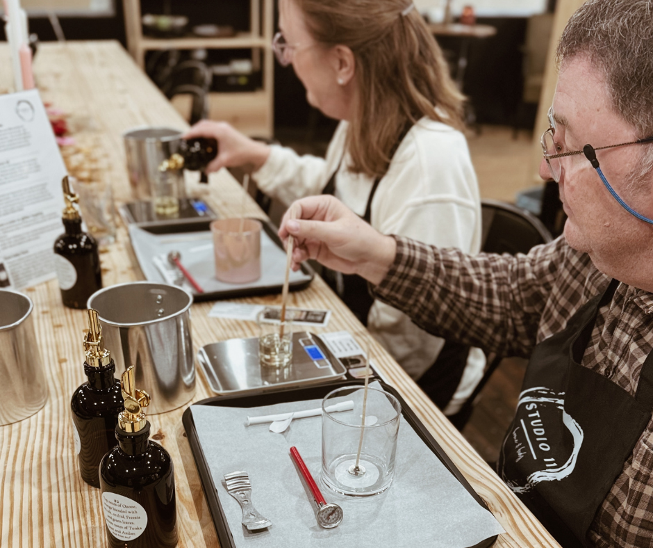 Make your own candle at Studio 11 Home and Body Huntsville AL