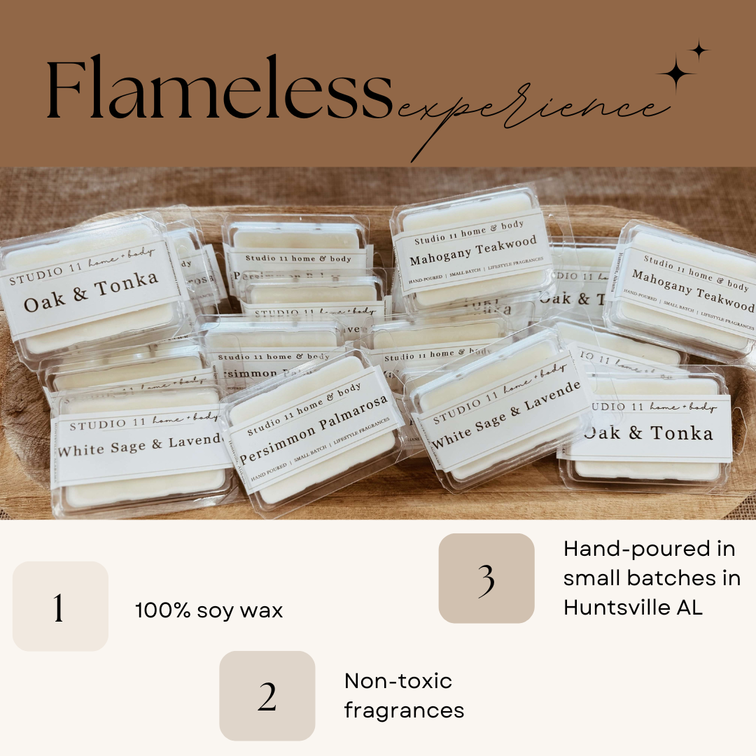 Mahogany Teakwood Wax Melts – Warm Wood Home Fragrance | 3 oz