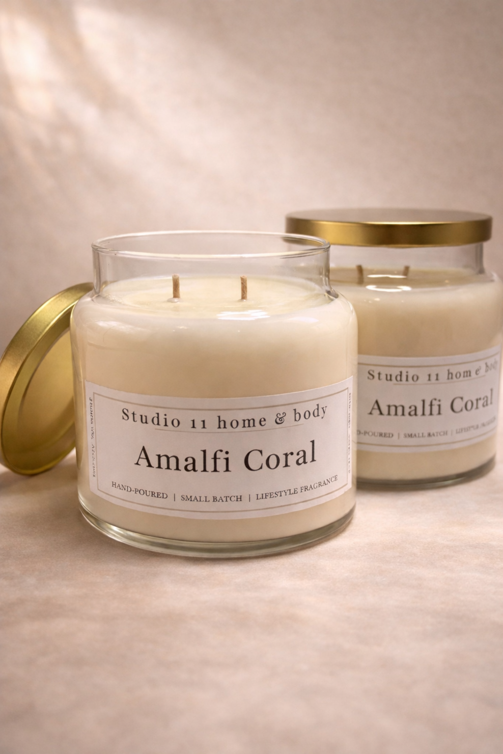 Amalfi Coral Candle

Mineral • Coastal • Refined

Amalfi Coral is a sophisticated, coastal-inspired candle that blends deep marine minerals with earthy moss and smooth woods. Fresh ocean air notes open the scent, followed by a grounded heart that feels clean, modern, and quietly sensual. The finish is warm and balanced, evoking sun-warmed stone, sea spray, and understated luxury.

Hand-poured in small batches using 100% soy wax and clean, non-toxic fragrance oils, Amalfi Coral offers a slow, even burns.
