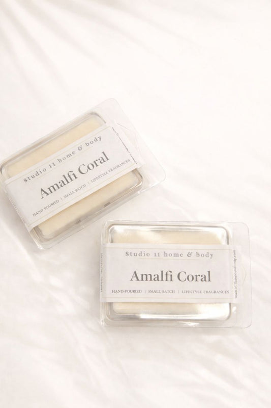 Amalfi Coral is a sophisticated coastal fragrance inspired by mineral-rich shorelines and fresh ocean air. Clean marine notes open the scent, followed by subtle citrus brightness and softened florals. An earthy base of moss and warm woods grounds the fragrance, creating depth that feels modern, balanced, and quietly luxurious.