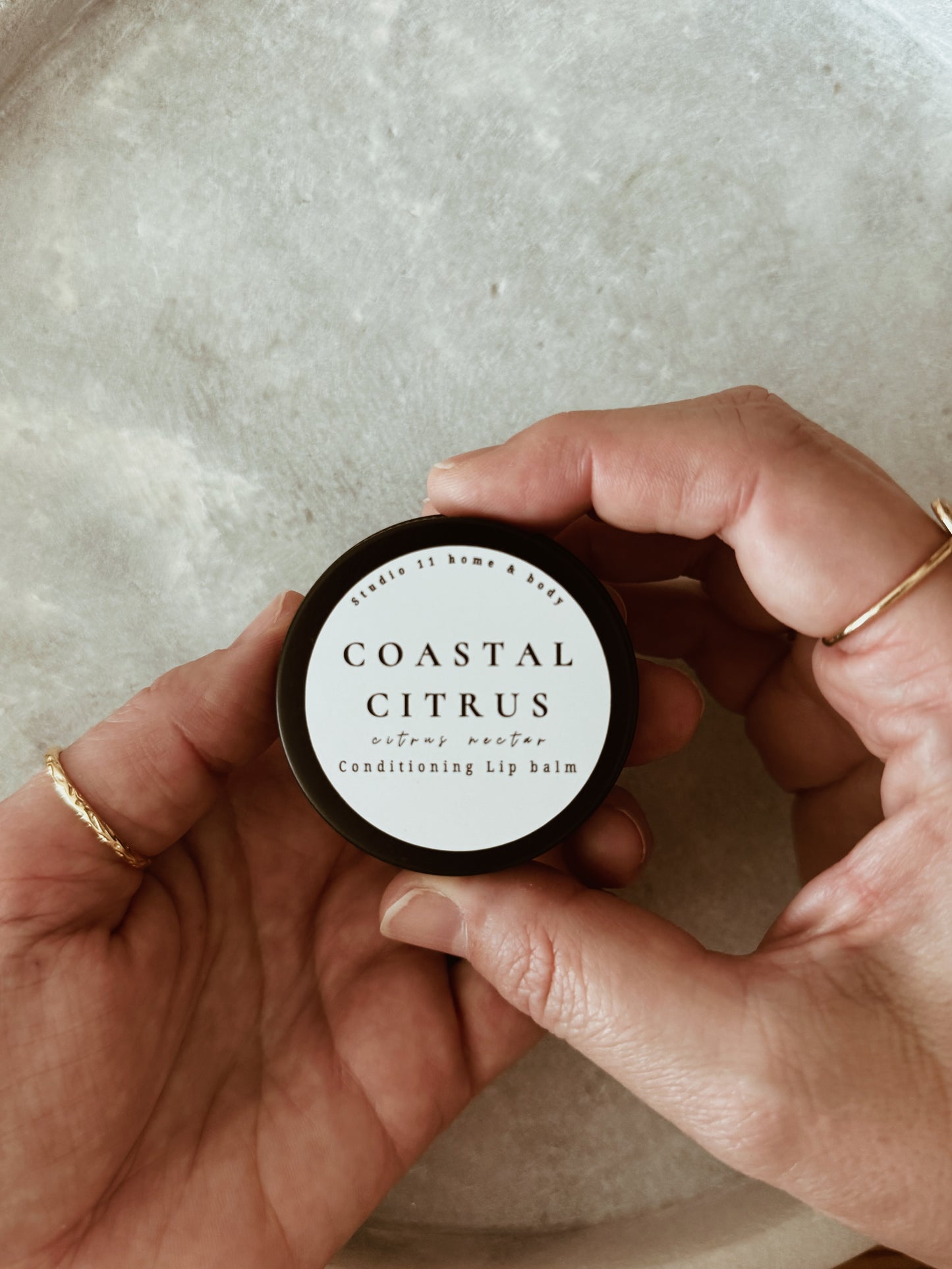 Coastal Citrus Lip Balm — Hydrating Shea Butter & Beeswax Lip Care