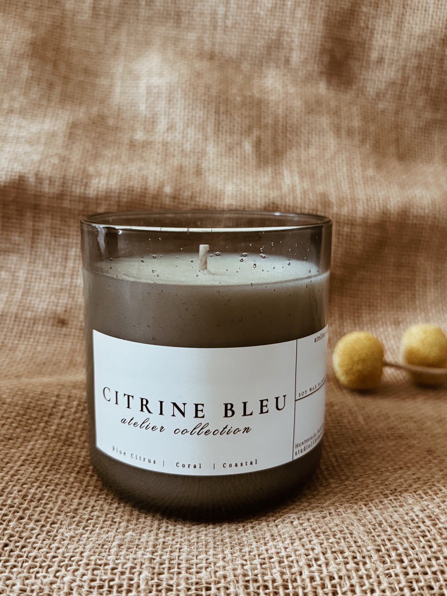 Citrine Bleu | 9 oz soy candle