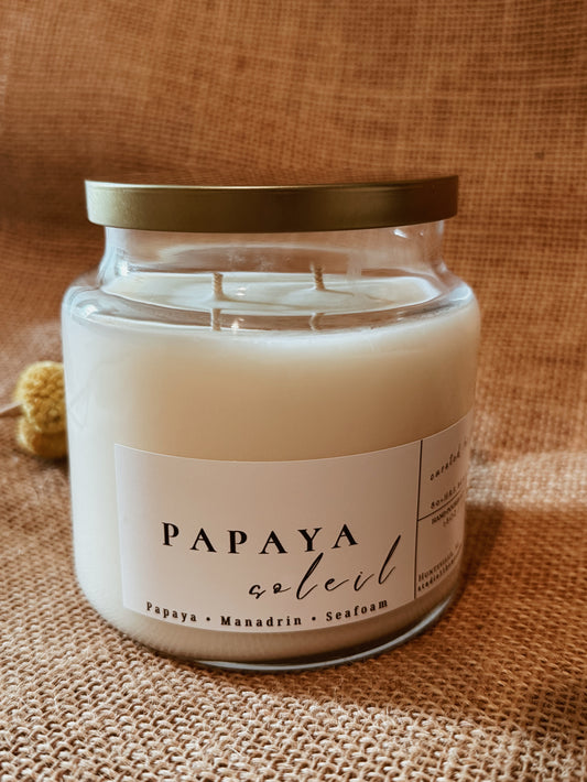 Papaya Soleil | 18 oz soy candle