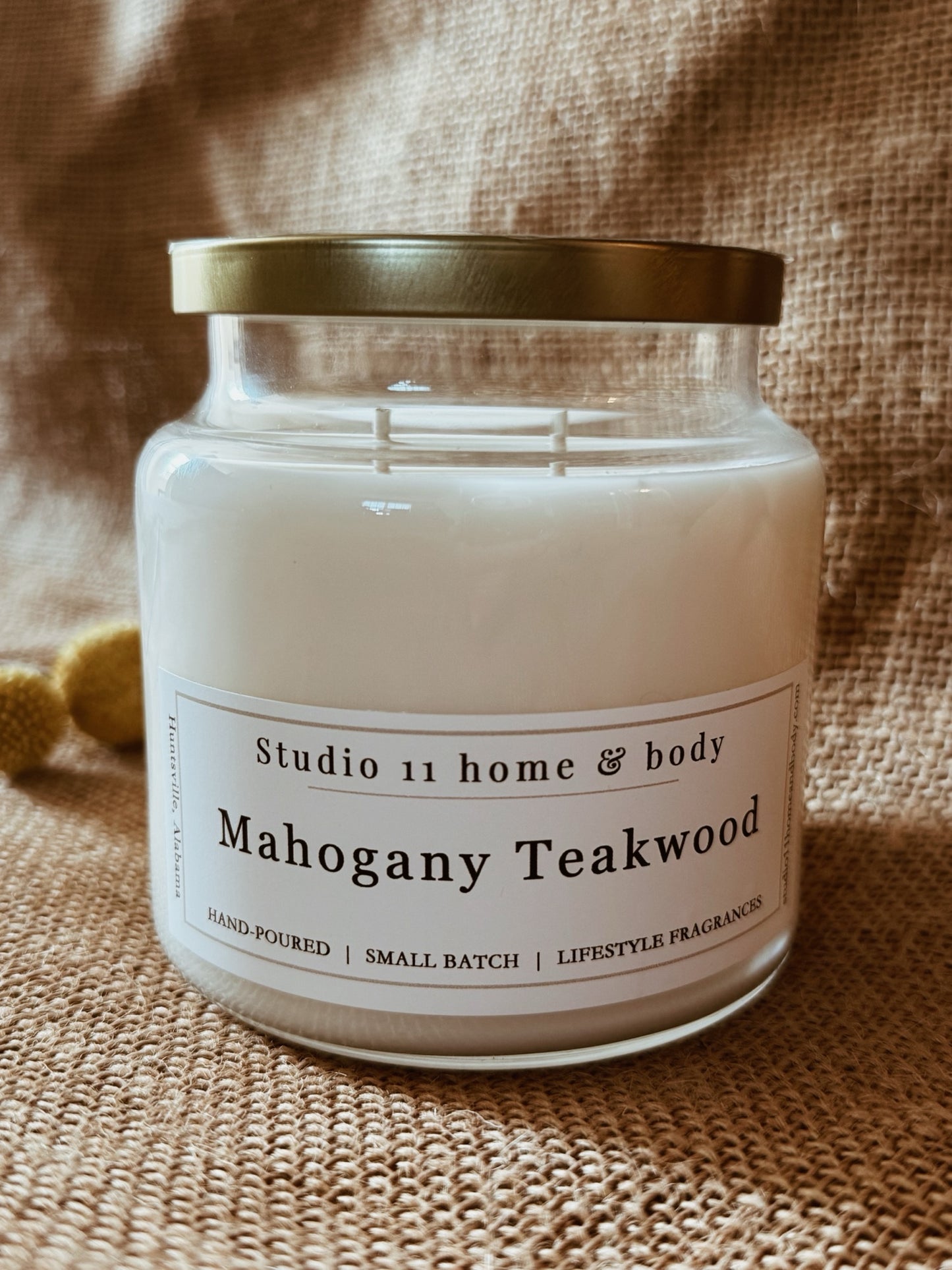 Mahogany Teakwood Candle