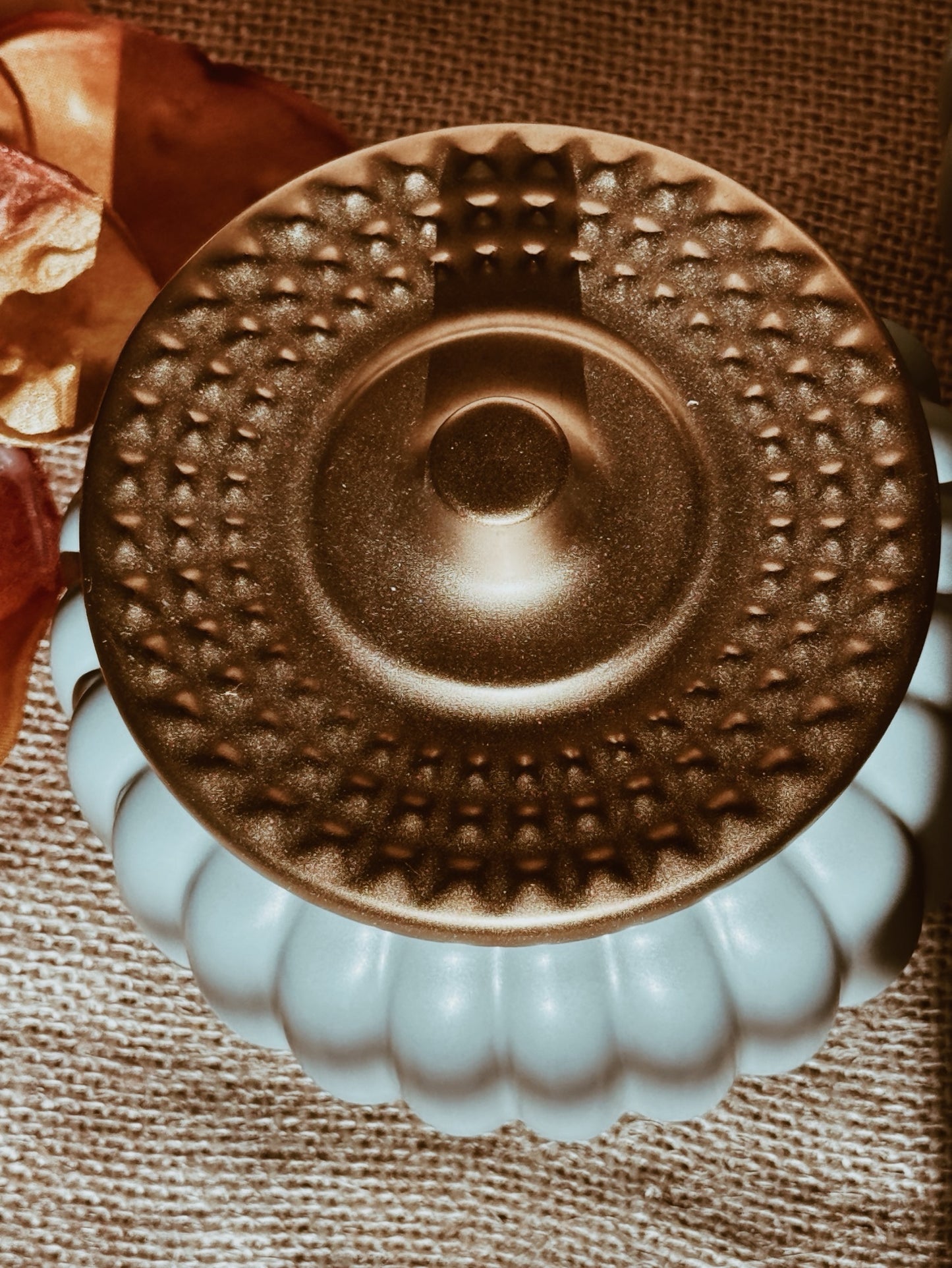 Ceramic decorative pumpkin | Heirloom Blue | Pumpkin soufflé fragrance