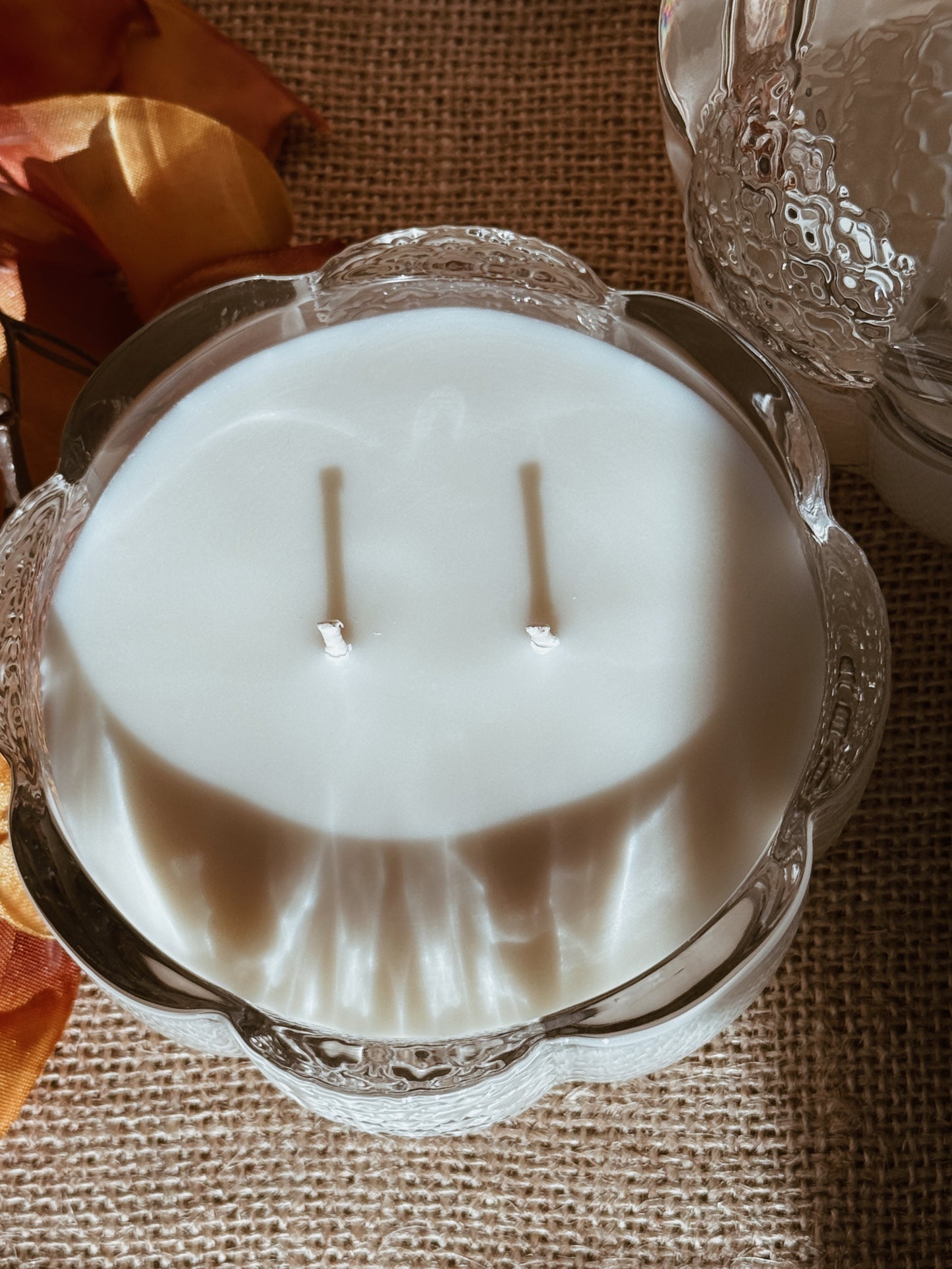 Glass Pumpkin vessel | Pumpkin soufflé fragrance
