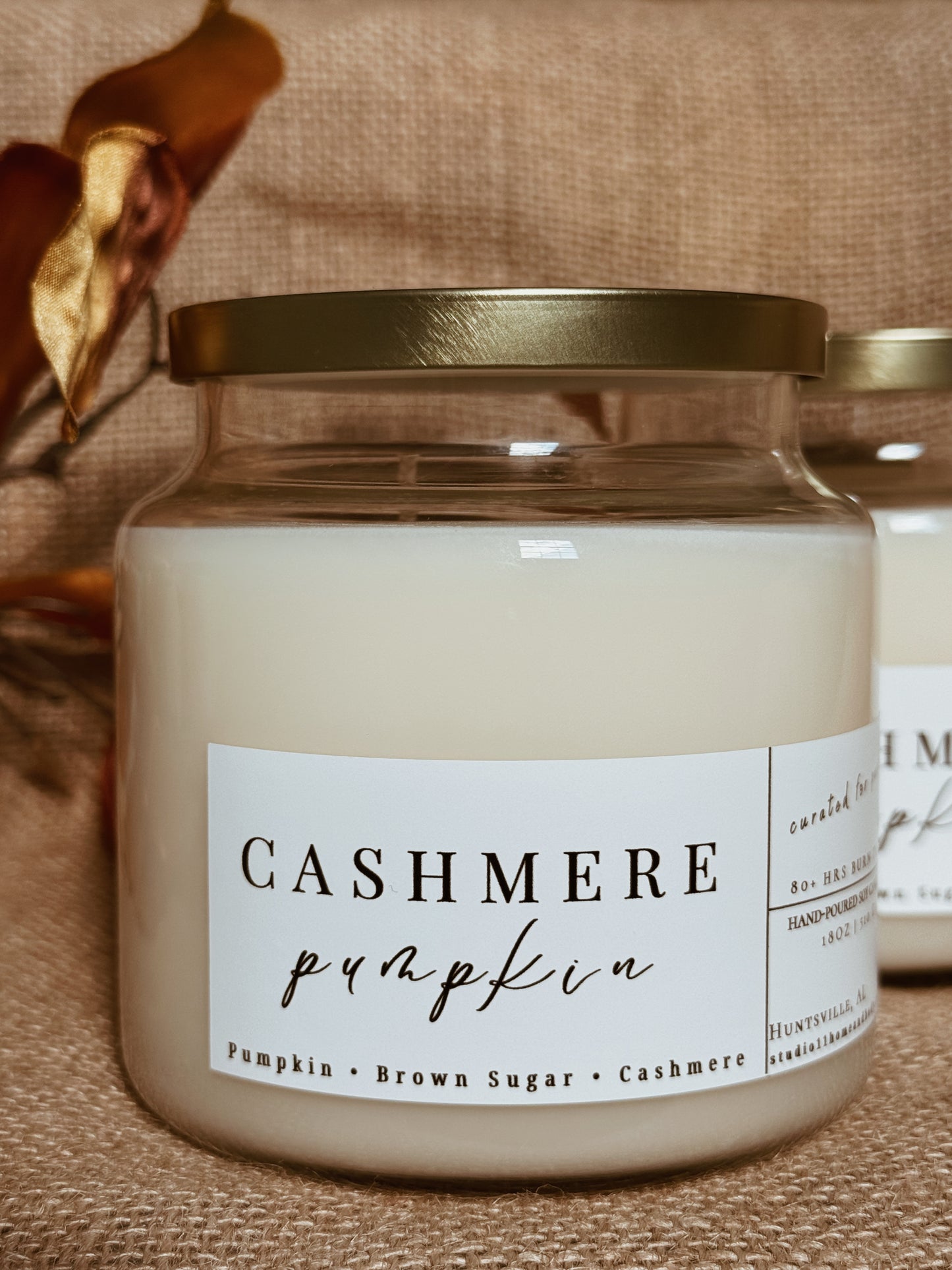 Cashmere Pumpkin | 18 oz. soy candle