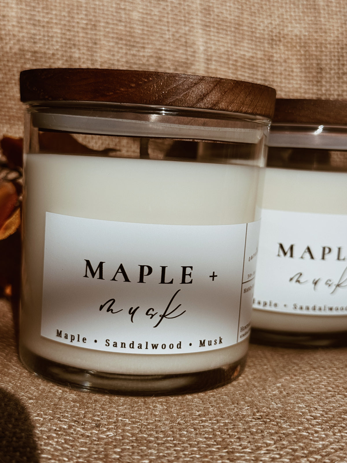 Maple & Musk | 8 oz soy candle
